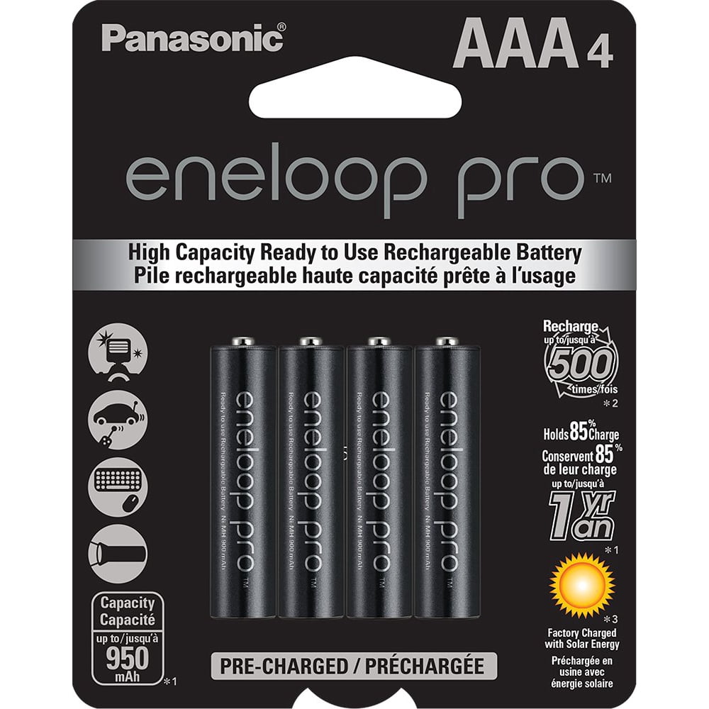 Panasonic BK4HCCA4BA eneloop Pro AAA New High Capacity NiMH Pre