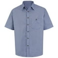 thumbnail image 2 of Red Kap Men's Long Sleeve Mini-Plaid Uniform Shirt, 2 of 5
