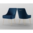 thumbnail image 6 of Inspired Home Donati Velvet Dining Chair set of 2, Navy, 6 of 9