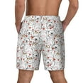 thumbnail image 4 of Goofa Cat Bear Rabbit Printed Men's Swim Trunks Board Shorts Quick Dry Mens Swimming Trunks with Compression Liner,Breathable Fit Hawaii Beach Shorts-Medium, 4 of 9
