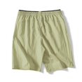 thumbnail image 4 of pstuiky Pantalones cortos deportivos para hombre, Pantalones cortos casuales holgados de color liso con cremallera, bolsillo, cordón y cintura elástica para hombre, 4 of 6