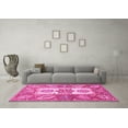 thumbnail image 3 of Ahgly Company Indoor Rectangle Abstract Pink Modern Area Rugs, 5' x 8', 3 of 4