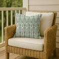thumbnail image 5 of Creative Products Herringbone Print Green 16 x 16 Indoor / Outdoor Pillow, 5 of 8