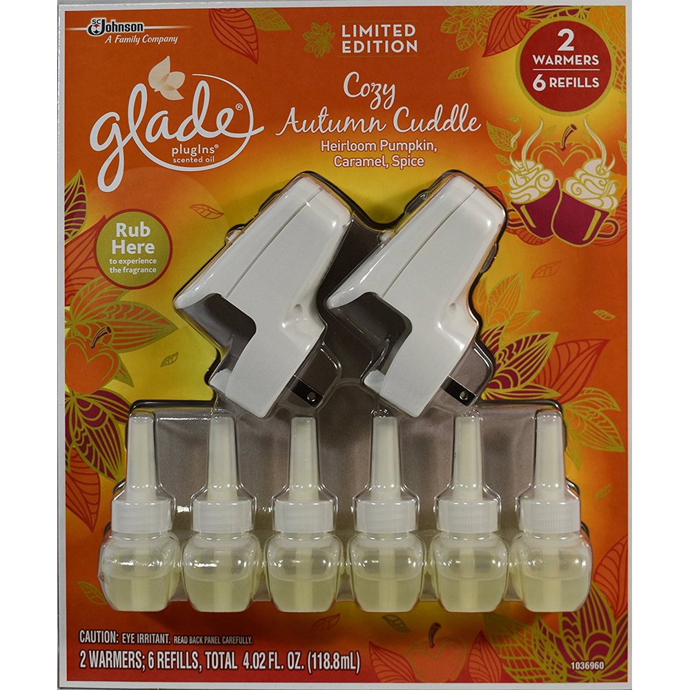 Glade Plugins 2 Warmers and 6 Refills, Cozy Autumn Cuddle