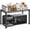 Black, variant on REIBII 1-Tier Adjustable Wire Shelving Unit Metal Storage Rack Steel Organizer Shelf for Kitchen,Pantry,Bathroom,Laundry & Desktop,27.5"Wx11.8"Dx15.8"H,Black