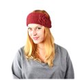 thumbnail image 2 of Ljudmp Women's fashion hair accessories elastic knit warmth sports hair band Red, 2 of 3