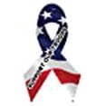 thumbnail image 2 of US American Flag Magnet Decal - Support Our Troops Car or Kitchen Ribbon Magnet., 2 of 2