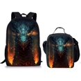 thumbnail image 1 of School Supplies Horse Pattern School Set Backpack Small Lunch Box, 1 of 5