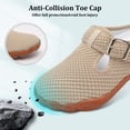 thumbnail image 3 of Barerun Womens Slippers Wide Slip On Flat Mules Breathable Backless Slipper Indoor Outdoor, 3 of 7