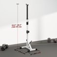thumbnail image 2 of Soozier 2-Piece Barbell Rack, 53.5"-69.3" Height Adjustable Squat Rack Bench Press Rack, 440LBS Capacity, 2 of 7