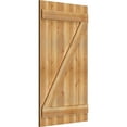 thumbnail image 2 of 26 7/8"W X 47"H Timbercraft Five 5 3/8" Boards Joined Board-N-Batten Shutters W/Z-Bar, Rough Sawn Western Red Cedar (Per Pair), 2 of 13