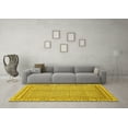 thumbnail image 3 of Ahgly Company Indoor Rectangle Abstract Yellow Modern Area Rugs, 2' x 3', 3 of 4