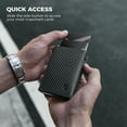 thumbnail image 3 of LORZOR Airtag Wallet, Minimalist Wallet with Airtag Holder, Airtag Wallet for Men, Smart Wallet for Apple Airtag, RFID Blocking, Carbon Fiber Pop up Wallet Gift for Men, 3 of 8