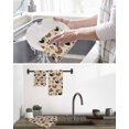 thumbnail image 5 of Farmhouse Rooster Kitchen Dish Towels for Drying Dishes Set of 4, Vintage Watercolor Flowers Beige Waffle Weave Microfiber Hand Tea Bathroom Towels Quick Dry & Absorbent Towel 15.7x23.6, 5 of 7