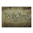 thumbnail image 1 of United States Cutting Board, Vintage Constitution Text of America National Glory 4th of July Image, Decorative Tempered Glass Cutting and Serving Board, Small Size, Pale Brown, by Ambesonne, 1 of 1