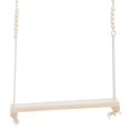 thumbnail image 1 of LargePineSwingStandforChickensParrots,39.5x7x109cm,SafetyToy,PlayChew,NaturalMaterial, 1 of 5