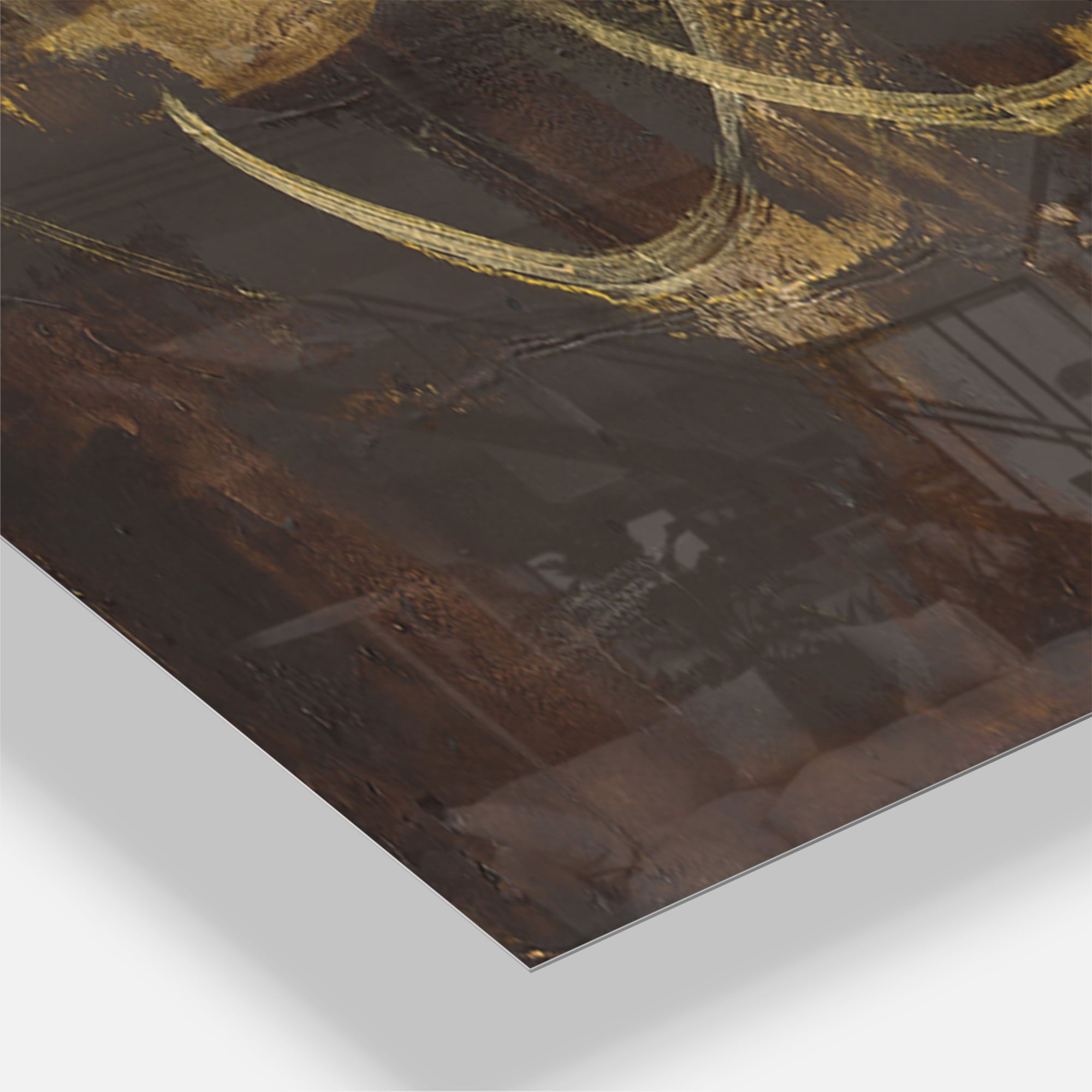 Designart 'Glam Gold Chandelier' Modern Wall Clock
