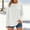 White, variant on Women's Long Sleeve T-shirt 2025 New Women'S Cotton Top Round Neck Long Sleeve T Shirt, Women's Long sleeve T-shirt L