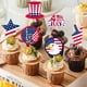 thumbnail image 5 of 60 piezas de adornos para cupcakes del Día de la Independencia con bandera y estrella, adornos patrióticos para cupcakes de EE. UU., suministros para decoraciones para pasteles de fiestas temáticas, 5 of 5