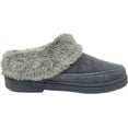 thumbnail image 2 of Clarks Womens Faux Fur Lined Clog Slipper Warm Cozy Indoor Outdoor Plush Slipper (Grey, 11), 2 of 4