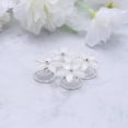 thumbnail image 4 of 10 pinzas para el pelo de resina en espiral, pasadores de flores, accesorios para el cabello, suministros de boda para mujeres, niñas y novias, color blanco, 4 of 7