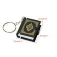 thumbnail image 4 of lanema Keychain Paper Book Pendant Key Chain Religious Keyrings Holder Car Key Chains Fashion Jewelry, 4 of 7