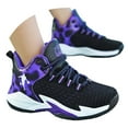 thumbnail image 4 of shqvo Boys Basketball Shoes High-top Sneakers Non- Running Walking Shoes Waterproof Running Shoes for Big Kid Spring Fall Shoes Sports Shoes, 4 of 7