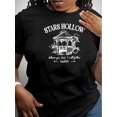 thumbnail image 1 of Women's "Stars Hollow" Graphic Tee - Casual & Sporty Round Neck Short Sleeve T-Shirt, Breathable Polyester Blend, Machine Washable, Perfect for Summer, 1 of 6