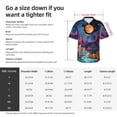 thumbnail image 5 of Susaid Fantasy Cosmic Landscape Print Hawaiian Shirts for Men Women,Hawaiian Summer Short-Sleeve Casual Relaxed-Fit Button-Down,XX-Large, 5 of 7