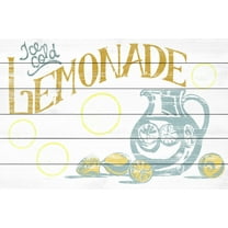 Marmont Hill Ice Cold Lemonade II White Wood Wall Art, 8" x 12"