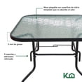 thumbnail image 3 of Juego De Comedor Mueble Exterior 4 Sillas y Mesa con Sombrilla Kingshouse gris G, 3 of 5