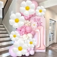 thumbnail image 3 of Set de Globos Margarita Corabsar 40" Número 1 Oro Rosa, 3 of 7