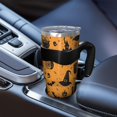 thumbnail image 5 of 40oz Tumbler,Witch Hat Halloween Pattern Insulated Tumblers with Removable Handle,Stainless Steel Double Vacuum Coffee Tumbler Cup with Straw for Home,Office,Travel,Party, 5 of 5