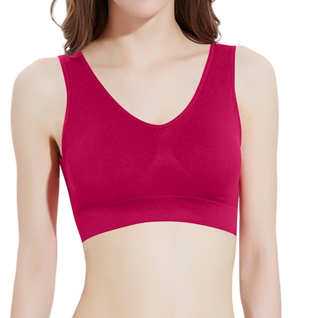 Timegard Bras for Women No Underwire Plus Size Wide Strap Ruched Comfortable Open Back Everyday Bralette