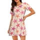 thumbnail image 1 of Fotbe Starfish Bata de Dormir para Mujer con Estampado, Camisón de Algodón de Manga Corta, Ropa de Dormir Casual, 1 of 6