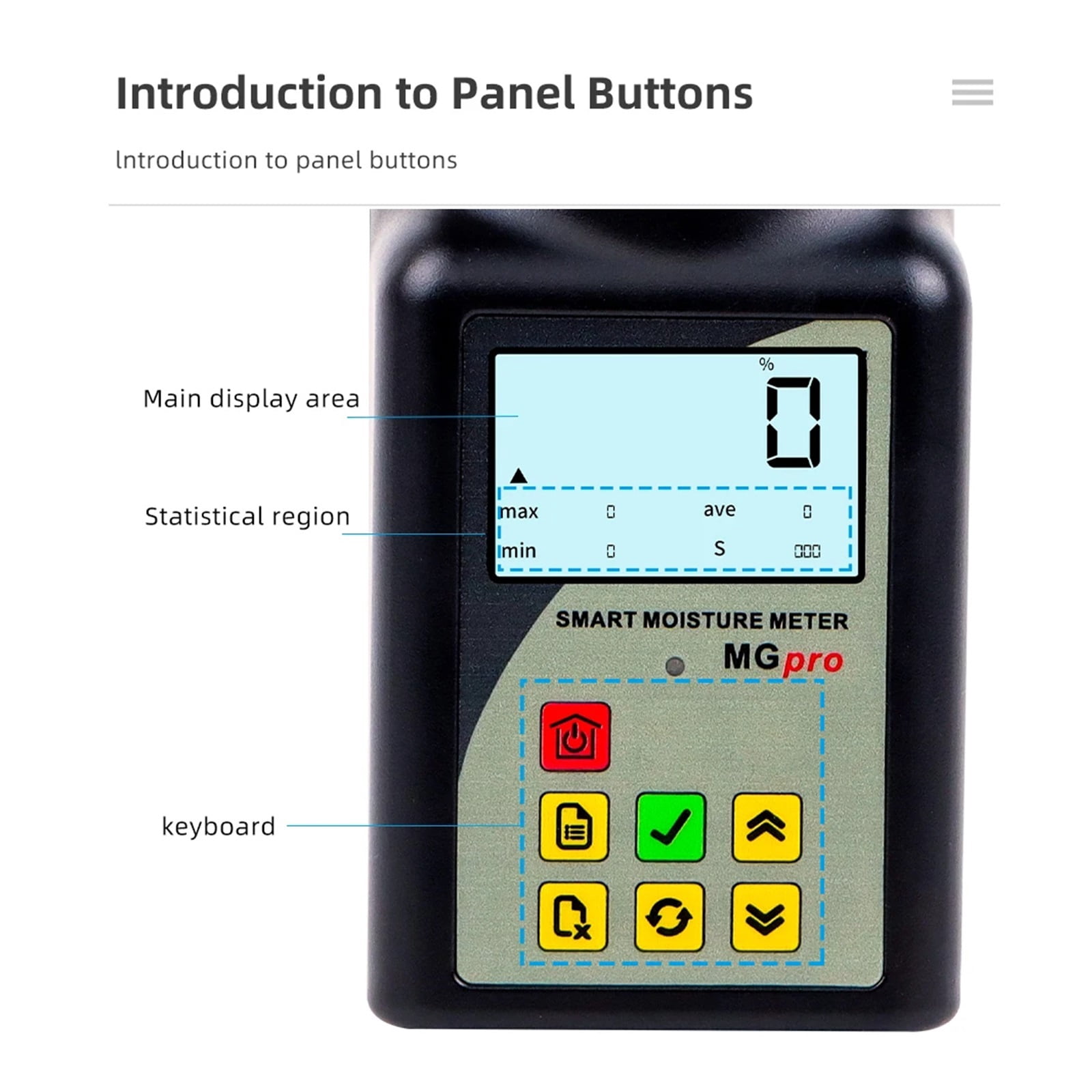 PRO Cup Type Grain Moisture Meter For 25 Kinds Grains Humidity Tester Corn Wheat Rice Coffee Bean Peanut Seed Hygrometer