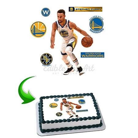 Stephen Curry Edible Image Cake Topper Icing Sugar Paper A4 Sheet Edible Frosting Photo Cake 1/4 ~ Best Edible Image for