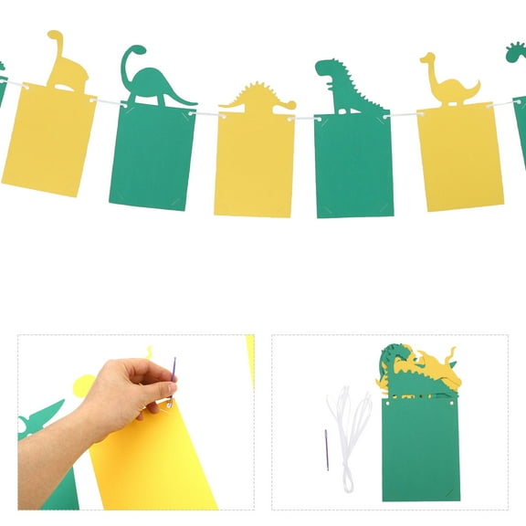 MERRYHAPY Dinosaur Party Decorations Rectangular Assorted Color Create Party Atmosphere 1Pcs