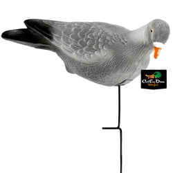LUCKY DUCK 3 PACK OF FLOCKED WOOD PIGEON DECOYS