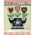 thumbnail image 2 of Deming, Bernadette 12x14 Black Ornate Wood Framed with Double Matting Museum Art Print Titled - Valentine Trio, 2 of 4