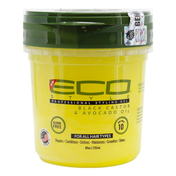 ECO Professional Styling Gel Black Castor & Avocado Oil