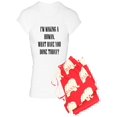 thumbnail image 1 of CafePress - IM MAKING A HUMAN WHAT HAVE TODAY Pajamas - Women's Light Pajamas, 1 of 1