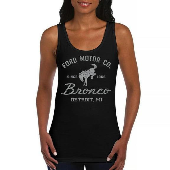 Ford Motor Co Bronco Detroit MI Women's Tank Top Vintage Truck Since 1966 4x4 Off Road Adventure Classic Car Fan