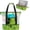 Green Flower, variant on ANHXN Beach Bag with Cooler Compartment for Women, Travel Tote with Zipper and Pockets, Pool Picnic
