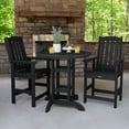 thumbnail image 2 of Highwood Furniture Lehigh 3pc Round Counter Dining Set-Finish:Black,Shape:Round, 2 of 9