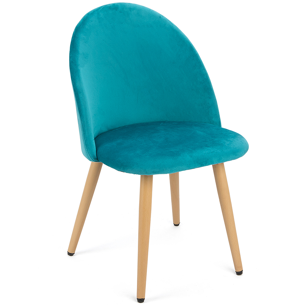 Kepooman 2Pcs Medieval Dining Chair, Chair for Kitchen, Makeup Chair with Soft Velvet Seat and Wooden Style Stool Legs, Accent Side Chair for Living Room, Sky Blue Kepooman 2Pcs Medieval Dining Chair, Chair for Kitchen, Makeup Chair with Soft Velvet Seat and Wooden Style Stool Legs, Accent Side Chair for Living Room, Sky Blue