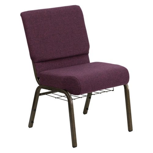 Flash Furniture HERCULES Series 21''W Church Chair in Navy Blue Fabric