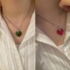 thumbnail image 2 of Exquisito collar de corazón de amor, novedoso collar de corazón, collar de cosplay de anime, 2 of 5