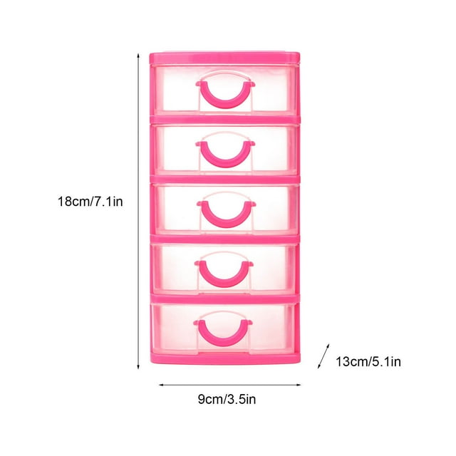 Vadktai Storage Drawer, Plastic Drawers Multifunctional Desktop Storage Box, Storage Containers Small Drawers Organizer for Home, Office, Sundries Holder