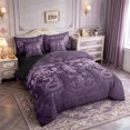 thumbnail image 2 of Manfei Victorian Damask Twin Bedding Sets 7pcs,Wild Animal Snake Bedding Comforter Set 7pcs,Vintage Gothic Floral Sheet Sets For Men Women,,Lightweight Room Decorative Reversible, 2 of 8